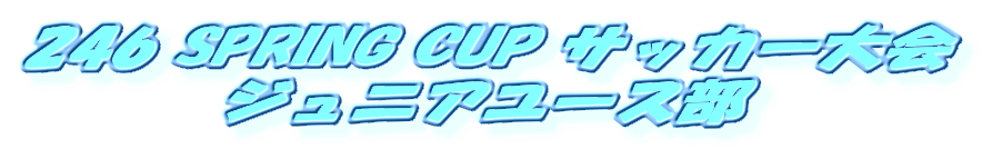 246 SPRING CUP TbJ[
WjA[X
